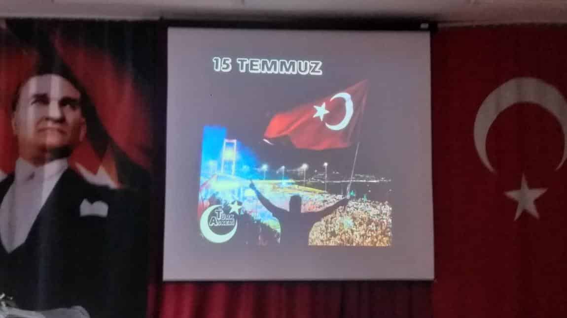 Demokrasi ve 15 Temmuz Milli Birlik Konulu Programımız 